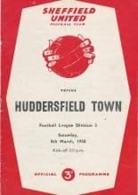 Sheffield United v HuddersfieldTown 08-Mar-1958
