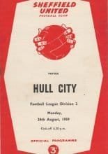 Sheffield United v Hull City 24-Aug-1959