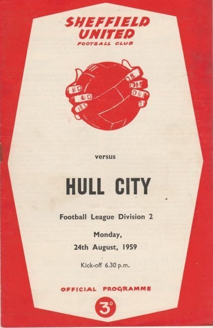Sheffield United v Hull City 24-Aug-1959
