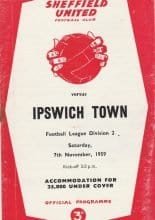 Sheffield United v Ipswich Town 07-Nov-1959