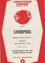 Sheffield United v Liverpool 05-Sep-1959