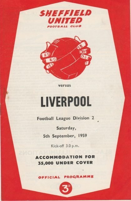 Sheffield United v Liverpool 05-Sep-1959