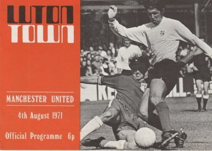 Luton Town v Manchester United 04-Aug-1971
