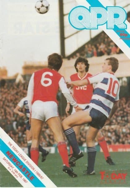 Queens Park Rangers v Newcastle United  14-Feb-1987