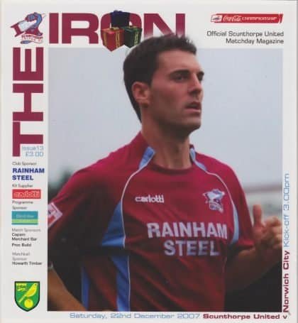 Scunthorpe United v Norwich City  22-Dec-2007