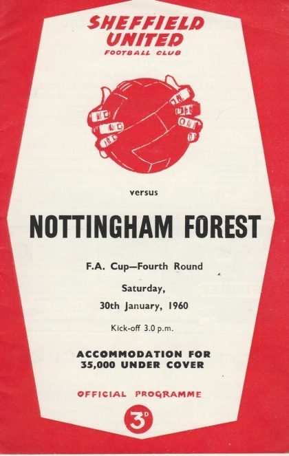 Sheffield United v Nottingham Forest  30-Jan-1960