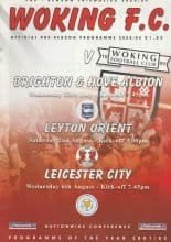 Woking v Leyton Orient   02-Aug-2003