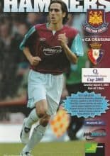 West Ham United v Osasuna  06-Aug-2005