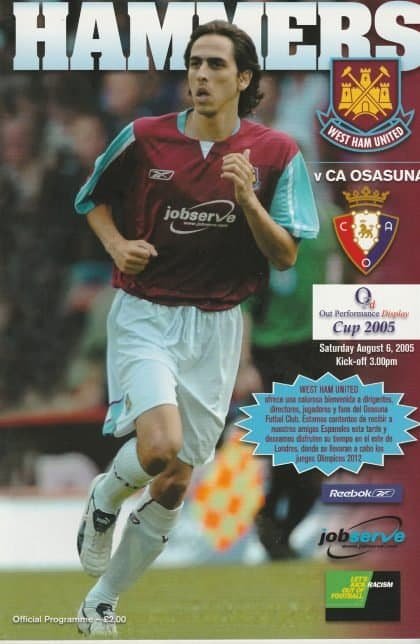 West Ham United v Osasuna  06-Aug-2005