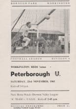 Workington v Peterborough United  23-Nov-1968