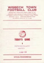 Wisbech Town v Peterborough United 05-May-1981