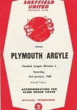 Sheffield United v Plymouth Argyle  02-Jan-1960