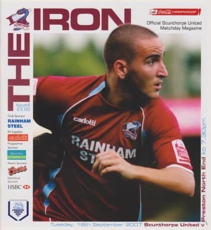 Scunthorpe United v Preston North End  18-Sep-2007