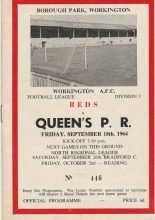 Workington v Queens Park Rangers  18-Sep-1964