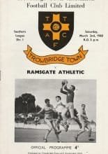 Trowbridge Town v Ramsgate Athletic  02-Mar-1968