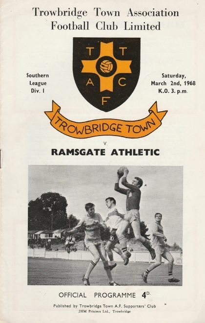 Trowbridge Town v Ramsgate Athletic  02-Mar-1968
