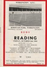Workington v Reading  02-Oct-1964