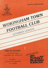 Wokingham Town v Reading  03-Aug-1985