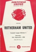 Sheffield United v Rotherham United 27-Sep-1958