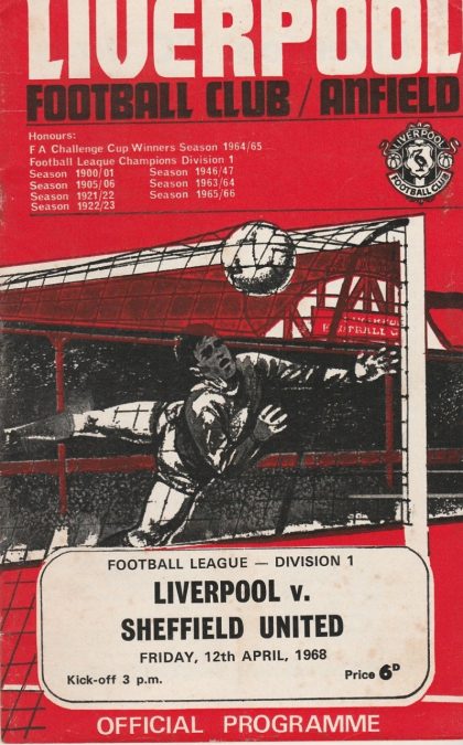 Liverpool v Sheffield United 12-Apr-1968