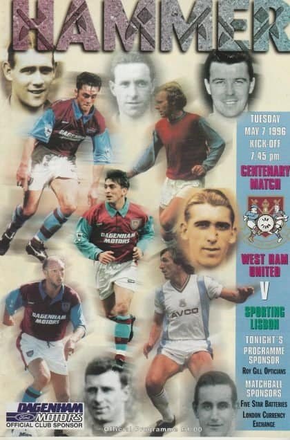 West Ham United v Sporting Lisbon 07-May-1996