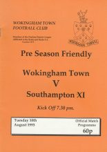 Wokingham Town v Southampton XI  10-Aug-1993