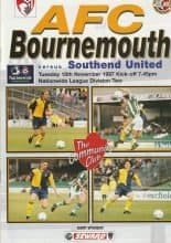 AFC Bournemouth v Southend United 18-Nov-1997
