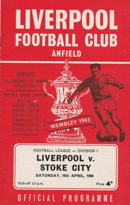 Liverpool v Stoke City   16-Apr-1966