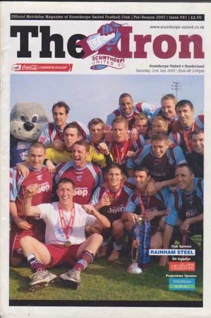 Scunthorpe United v Sunderland  21-Jul-2007
