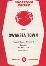 Sheffield United v Swansea Town 04-Apr-1959