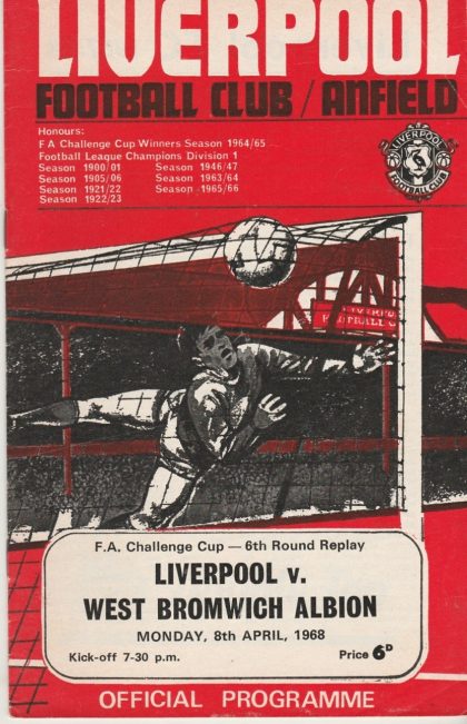Liverpool v West Bromwich Albion 08-Apr-1968