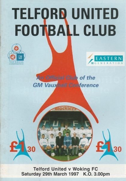 Telford United v Woking  29-Mar-1997