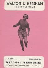 Walton & Hersham v Wycombe Wanderers 21-Oct-1972