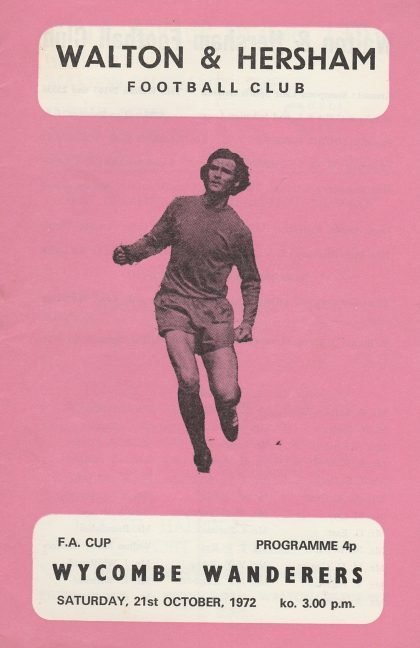 Walton & Hersham v Wycombe Wanderers 21-Oct-1972