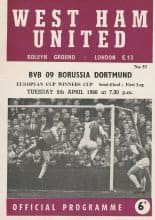 West Ham United v Borussia Dortmund 05-Apr-1966