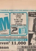 Derby County v Barnsley 28-Apr-1982