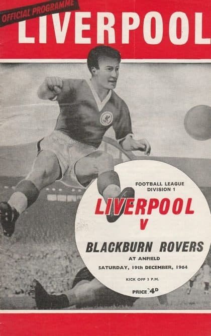 Liverpool v Blackburn Rovers 19-Dec-1964