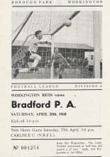 Workington v Bradford Park Avenue 20-Apr-1968