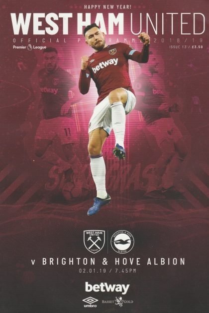West Ham United v Brighton and Hove Albion  09-Jan-2019