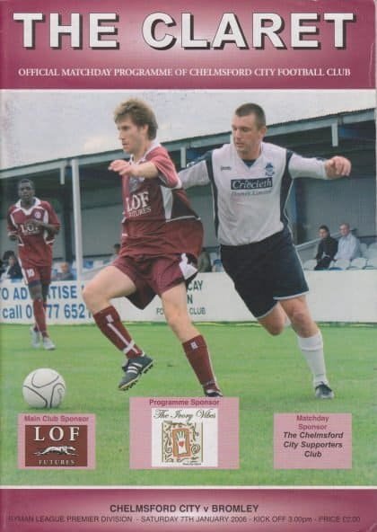 Chelmsford City v Bromley  07-Jan-2006