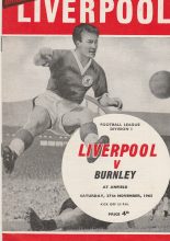 Liverpool v Burnley   27-Nov-1965