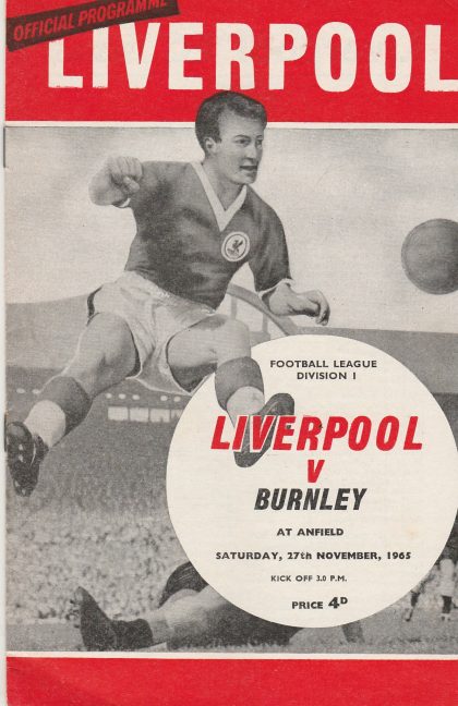 Liverpool v Burnley   27-Nov-1965