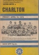 Oxford United v Charlton Athletic  16-Apr-1976