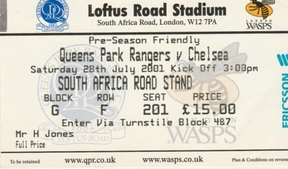 Queens Park Rangers v Chelsea  28-Jul-2001