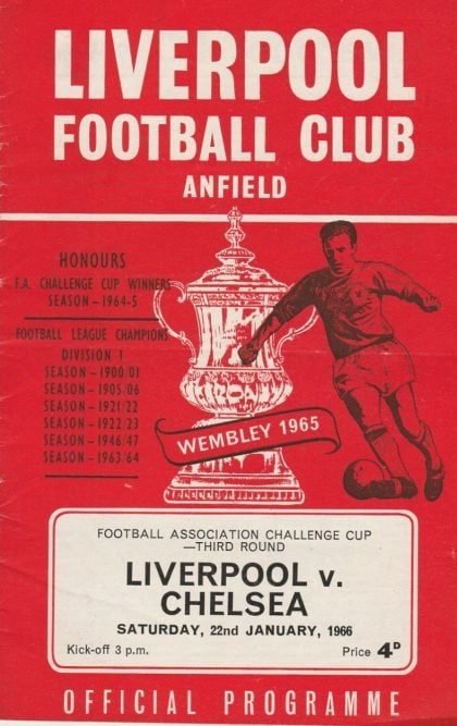 Liverpool v Chelsea 22-Jan-1966
