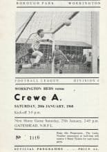 Workington v Crewe Alexandra  20-Jan-1968