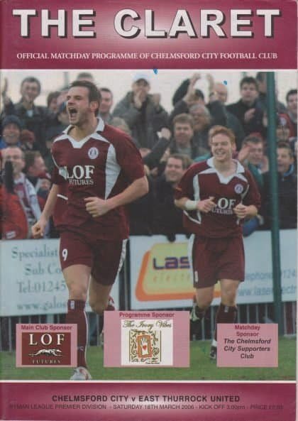 Chelmsford City v East Thurrock United  18-Mar-2006