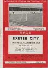 Workington v Exeter City 09-Oct-1965