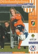 Allianssi v Glentoran   29-Jul-2004