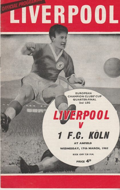 Liverpool v 1FC Köln  17-Mar-1965